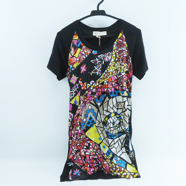実際に弊社で買取させて頂いた【未使用】EMILIO PUCCI/エミリオプッチ 総柄 ニット切り替え ワンピース/XS