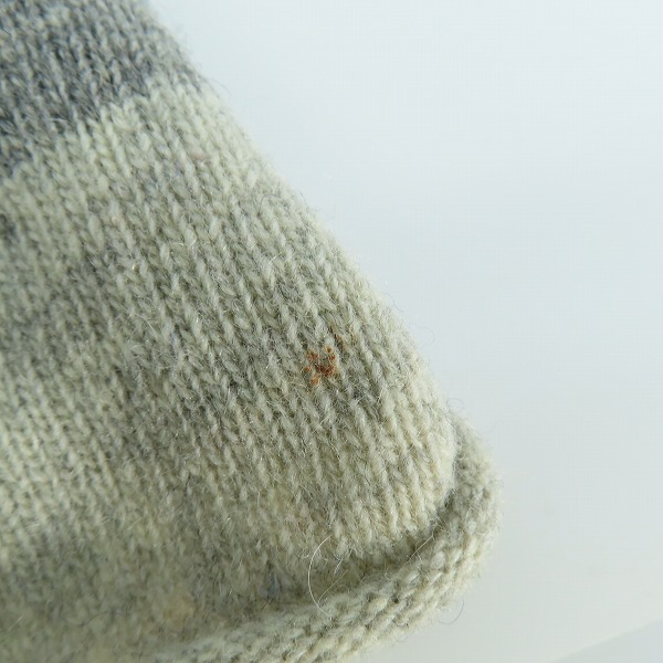 実際に弊社で買取させて頂いたA BATHING APE/アベイシングエイプ MADE WITH GENERAL ワンポイントボーダー柄ニットセーター/Lの画像 6枚目