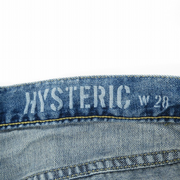 実際に弊社で買取させて頂いた【未使用】HYSTERIC GLAMOUR/ヒステリックグラマー プリント ダメージ加工 デニムパンツ 02192AP09/28の画像 4枚目