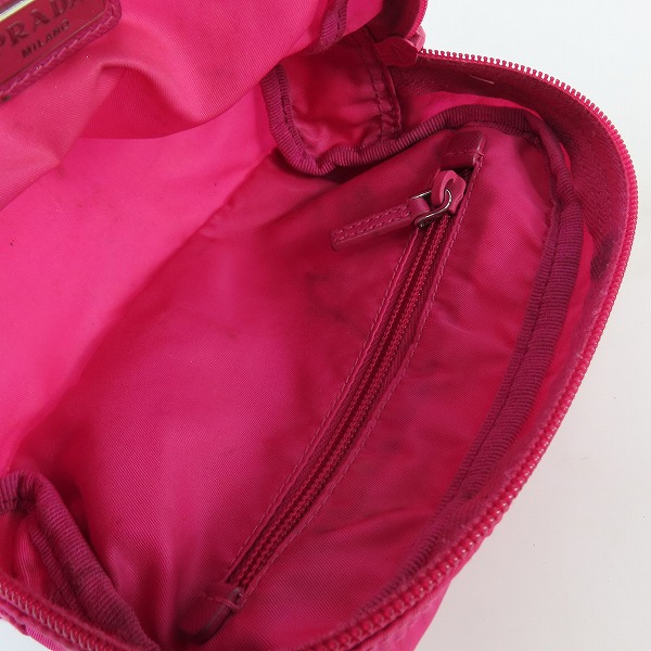 実際に弊社で買取させて頂いたPRADA/プラダ ナイロンポーチ ピンクの画像 3枚目