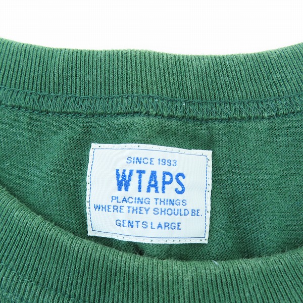 実際に弊社で買取させて頂いたWTAPS/ダブルタップス WTVUA76 Tシャツ 141ATDT-CSM01S/Lの画像 2枚目
