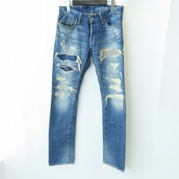 実際に弊社で買取させて頂いたHYSTERIC GLAMOUR/ヒステリックグラマー RSM加工 ストレート デニムパンツ 0241AP10/W29L32
