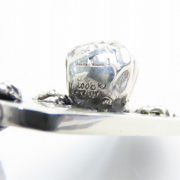 実際に弊社で買取させて頂いた【ギャラ付/カスタム】TRAVIS WALKER/トラヴィスワーカー ラージブレイキングアウト ドックタグ w/ストーンアイズ スカル DTS031の画像 4枚目