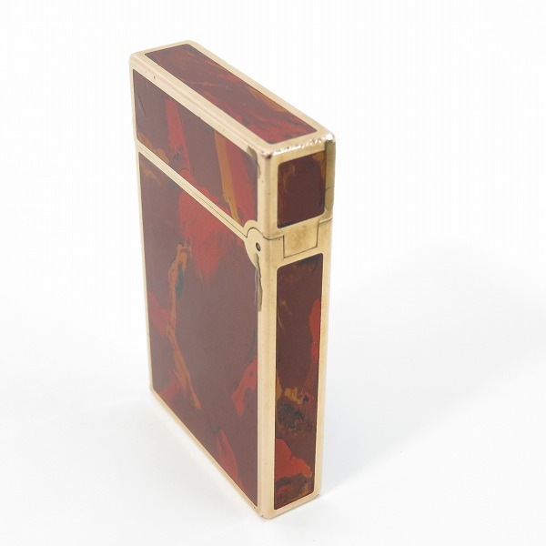 実際に弊社で買取させて頂いたS.T.Dupont/デュポン LINE2/ライン2 マーブル模様 ガスライターの画像 2枚目