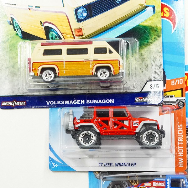 実際に弊社で買取させて頂いた【未開封】Hot Wheels/ホットウィール CARGO CARRIERS VOLKSWAGEN SUNAGON/'17 JEEP WRANGLER 他 ミニカー 4点セットの画像 3枚目