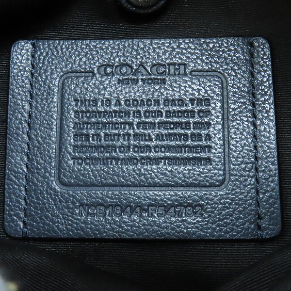 実際に弊社で買取させて頂いたCOACH/コーチ レザーショルダーバッグ F54782の画像 4枚目