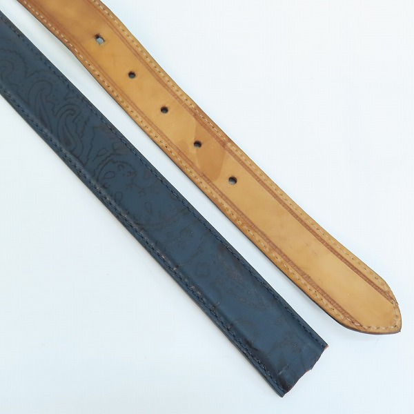 実際に弊社で買取させて頂いたETRO/エトロ ペイズリー柄/総柄 レザーベルト 42/105の画像 1枚目