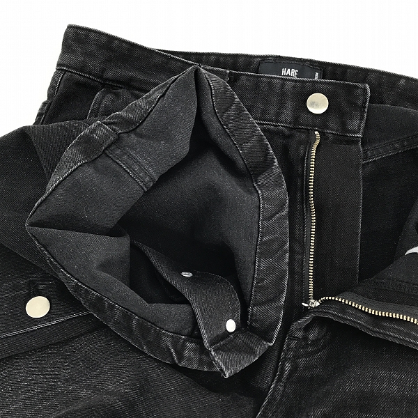 実際に弊社で買取させて頂いたHARE/ハレ デニム ブーツカットパンツ HA010023TO/Mの画像 4枚目