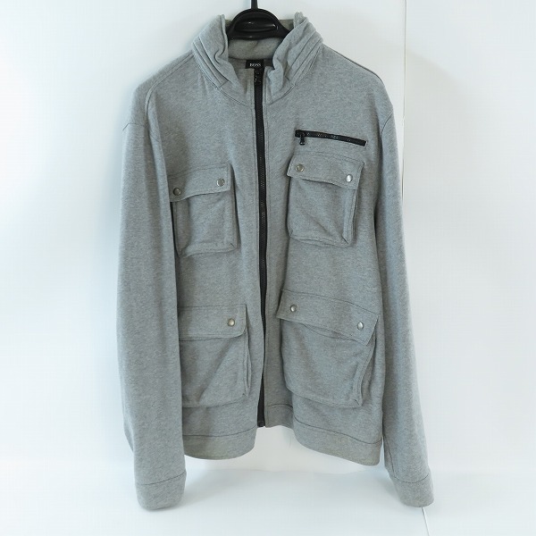 実際に弊社で買取させて頂いたHUGO BOSS/ヒューゴボス ジップアップジャケット グレー/XXL