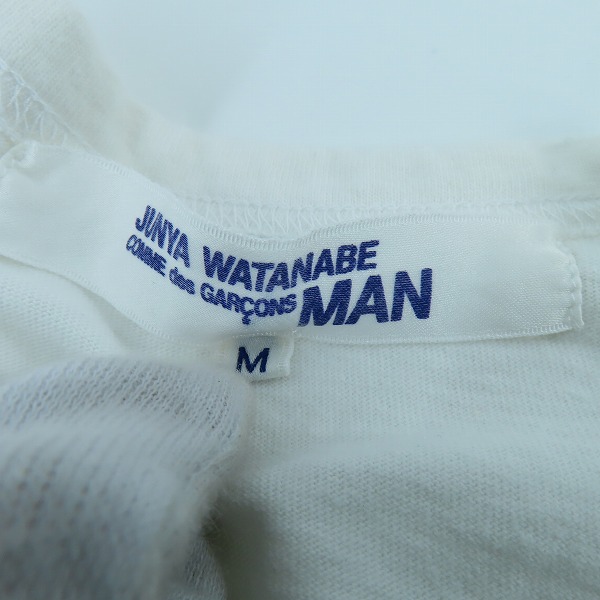 実際に弊社で買取させて頂いたJUNYA WATANABE MAN/ジュンヤワタナベマン プリント Tシャツ AD2003 WM-T035/Mの画像 2枚目
