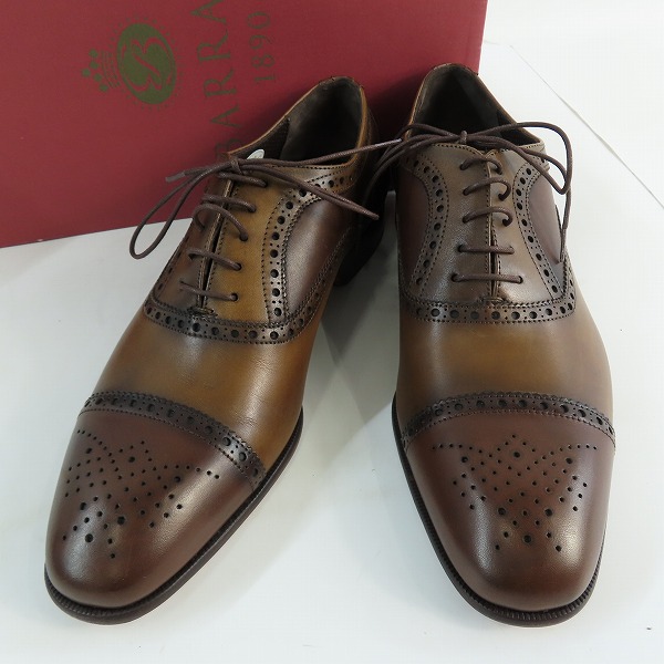 実際に弊社で買取させて頂いたBARRATS/バラッツ メダリオン レザー シューズ /7.5