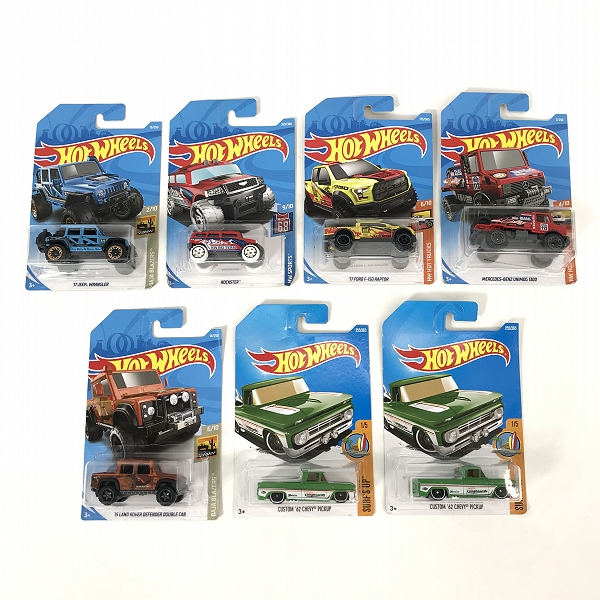 実際に弊社で買取させて頂いた【おまとめ/未開封】Hot Wheels/ホットウィール '17 Jeep Wrangler/’15 LAND ROVER DEFENDER DOUBLE CAB 他