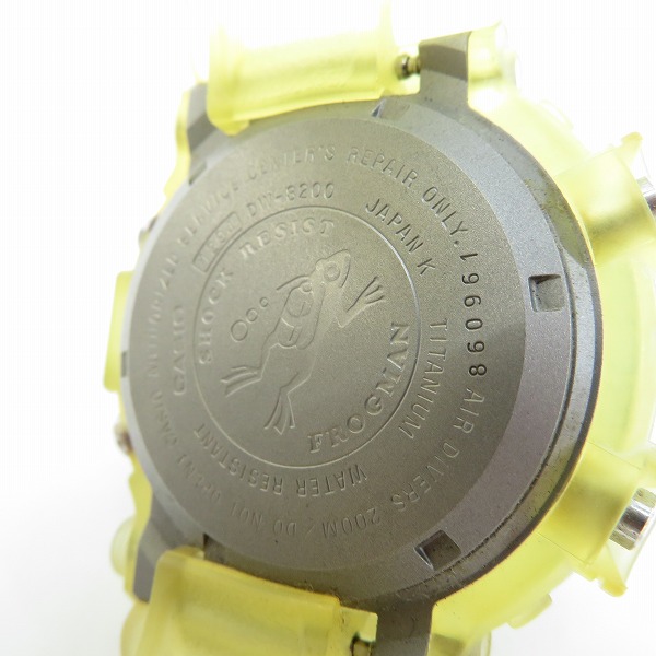 実際に弊社で買取させて頂いた【カスタム/動作未確認】G-SHOCK/Gショック 2代目 FROGMAN フロッグマン DW-8200の画像 3枚目