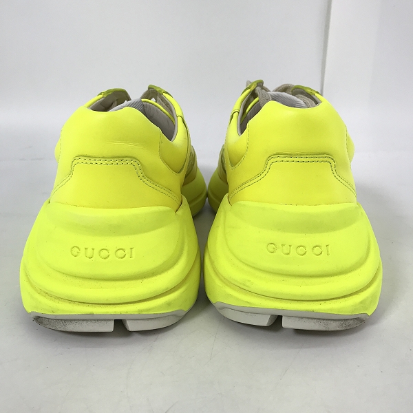 実際に弊社で買取させて頂いたGUCCI/グッチ ライトン 蛍光 レザー ダッドスニーカー 549093 8.5の画像 1枚目