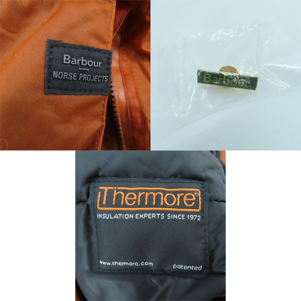 実際に弊社で買取させて頂いたBarbour × NORSE PROJECTS/バブアー × ノースプロジェクト NP NORTH SEA PARKA 中綿ジャケット 2002093/Sの画像 8枚目