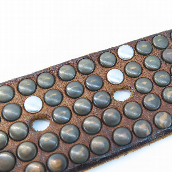 実際に弊社で買取させて頂いたHTC/エイチティーシー スタッズ ベルト 90/36の画像 6枚目