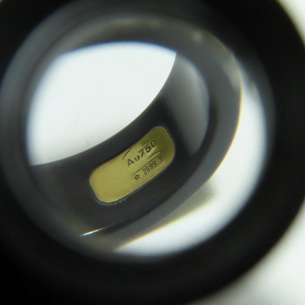 実際に弊社で買取させて頂いたGUCCI/グッチ AU750/メタル アイコンリング ジェムストーン/10.5号の画像 7枚目