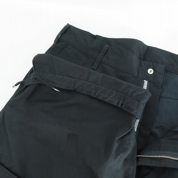 実際に弊社で買取させて頂いたNEIGHBORHOOD/ネイバーフッド 23SS WIDE CARGO PANTS 231YTNH-PTM03 ブラック Lの画像 2枚目