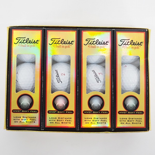 実際に弊社で買取させて頂いた【未使用】Titleist/タイトリスト HVC SOFT FEEL ゴルフボール ホワイト 1ダース