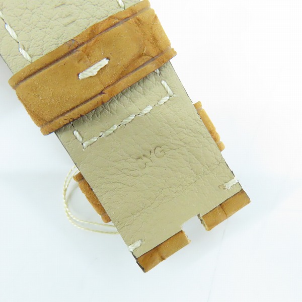 実際に弊社で買取させて頂いた【未使用】PANERAI/パネライ SUB 300T Clive Cussler Strap   レザー ストラップ/ベルト アリゲーターヌバック MX003863 24/22の画像 5枚目