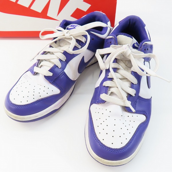 実際に弊社で買取させて頂いたNIKE/ナイキ DUNK LOW Championship Court Purple ダンク DD1391-104 27.0