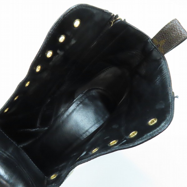 実際に弊社で買取させて頂いたLOUIS VUITTON/ルイヴィトン モノグラム スタートレイルライン ブーツ 38.5の画像 4枚目