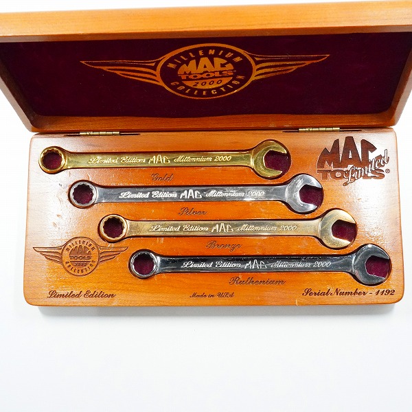 実際に弊社で買取させて頂いたMac Tools/マックツールズ Limited Edition MILLENIUM MAC TOOLS 2000 COLLECTION コンビネーションレンチ セットの画像 2枚目