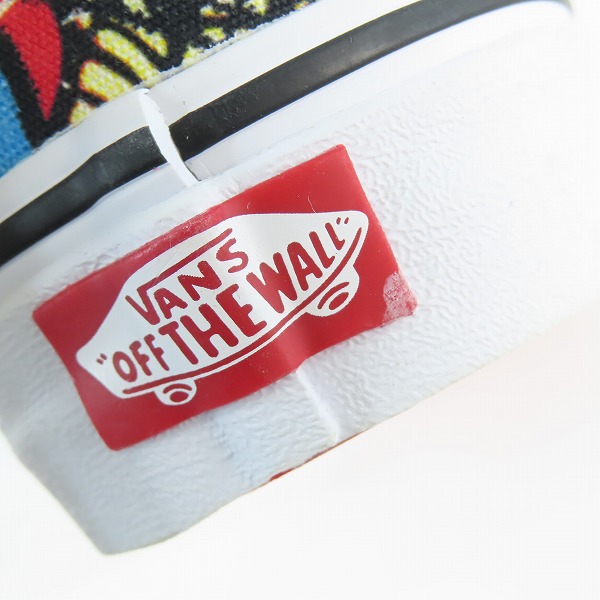 実際に弊社で買取させて頂いたVANS/バンズ MARVEL/マーベル CLASSIC SLIP-ON スパイダーマン総柄スリッポン VN0A38F79H7/26.5の画像 7枚目