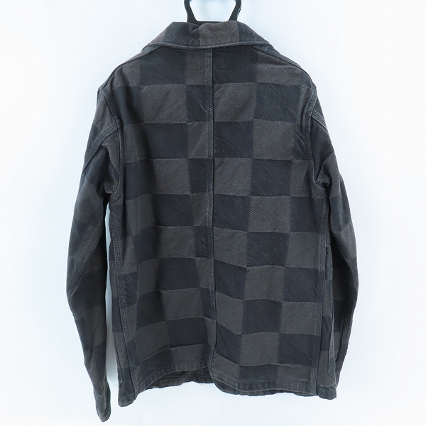 実際に弊社で買取させて頂いたCALEE/キャリー チェック柄 カバーオール ジャケット/Mの画像 1枚目