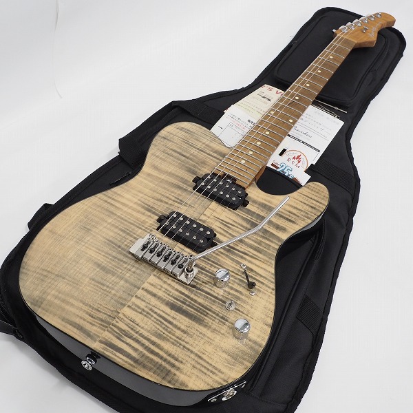 実際に弊社で買取させて頂いた★Bacchus/バッカス GLOBAL Series TACTICS24-FM/RSM T-CHG テレキャスシェイプ コイルタップ搭載 ギグケース付