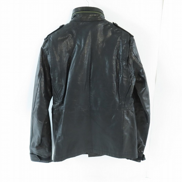 実際に弊社で買取させて頂いたDavit MEURSAULT/ダヴィットモルソー ラム レザー ミリタリージャケット 10-8C-4016/Mの画像 1枚目