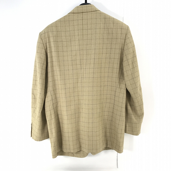 実際に弊社で買取させて頂いたChristian Dior/クリスチャンディオール シルク/ウール チェック柄 テーラードジャケット/Lの画像 1枚目