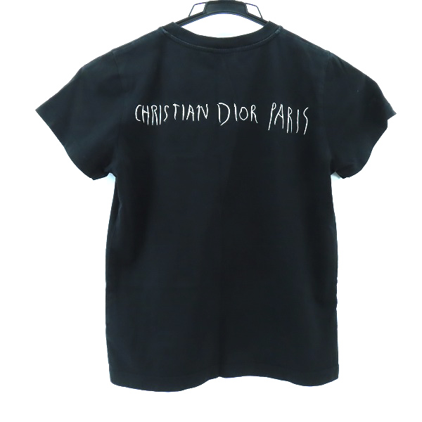 実際に弊社で買取させて頂いたDior×Raymond Pettibon/ディオール×レイモンドペティボン ロゴ 刺繍 Tシャツ ブラック/10の画像 1枚目