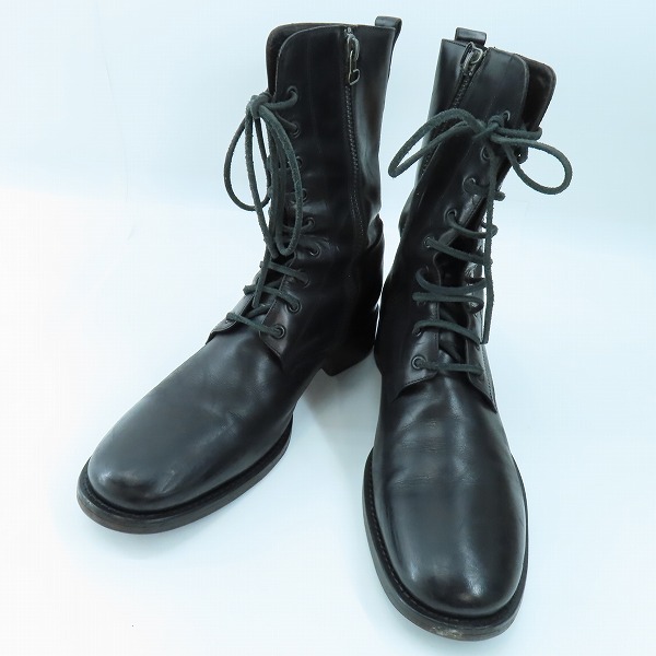 実際に弊社で買取させて頂いたBUTTERO/ブッテロ ジップアップ レザー ロング ブーツ/42