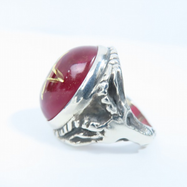 実際に弊社で買取させて頂いたALEX STREETER/アレックスストリーター 2016年限定 エンジェルハートリング リアルルビーカボション/20号の画像 2枚目