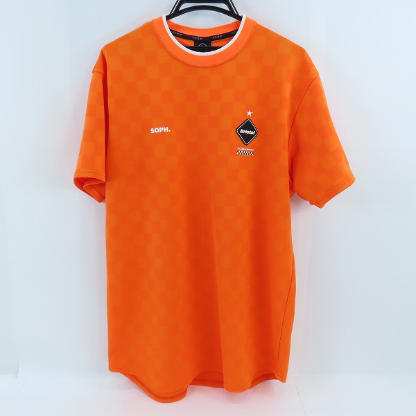 実際に弊社で買取させて頂いたF.C.R.B./F.C.Real Bristol/エフシーレアルブリストル 19SS S/S CHECKER TRAINING TOP FCRB-190012 XL