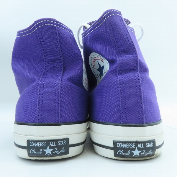 実際に弊社で買取させて頂いたCONVERSE/コンバース ALL STAR 100 COLORS HI ROYAL PURPLE シューズ/スニーカー 1SC150 27.5の画像 1枚目