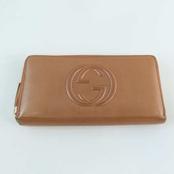 実際に弊社で買取させて頂いたGUCCI/グッチ ソーホー フリンジ ラウンドファスナー長財布 282413