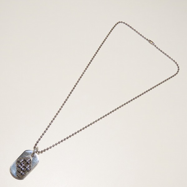 実際に弊社で買取させて頂いたCHROME HEARTS/クロムハーツ Raised Cemetery/レイズドセメタリー ドッグタグ スモールの画像 6枚目