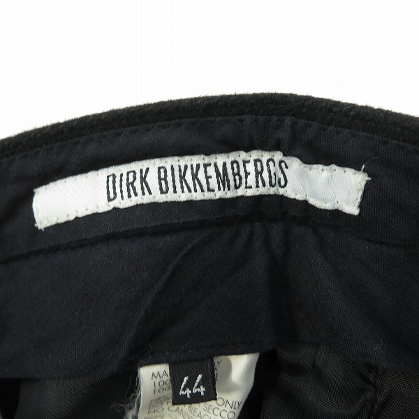 実際に弊社で買取させて頂いたDIRK BIKKEMBERGS/ダークビッケンバーグ パターン切替 ウールパンツ/44の画像 2枚目