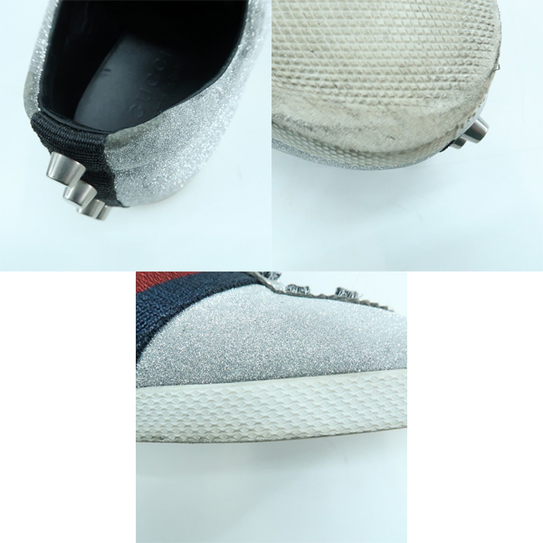 実際に弊社で買取させて頂いたGUCCI/グッチ スタッズグリッター スニーカー 6の画像 8枚目