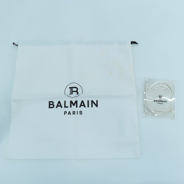 実際に弊社で買取させて頂いたBalmain/バルマン B-Ball High Sneakers/ハイカットソニーカー 40の画像 8枚目