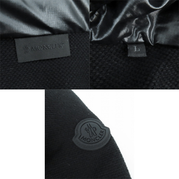 実際に弊社で買取させて頂いた【JPタグ】MONCLER/モンクレール CARDIGAN TRICOT ニット切替 カーディガン ジャケット I20919B00004/Lの画像 3枚目