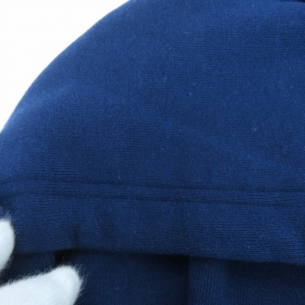 実際に弊社で買取させて頂いた【未使用】LOOPWHEELER×BEAMS+/ループウィラー×ビームスプラス ジップアップ パーカー ネイビー /Mの画像 5枚目