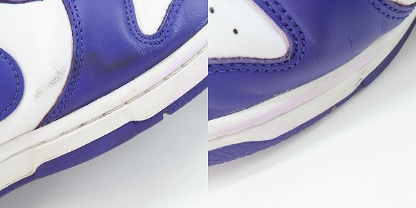 実際に弊社で買取させて頂いたNIKE/ナイキ DUNK LOW Championship Court Purple ダンク DD1391-104 27.0の画像 7枚目