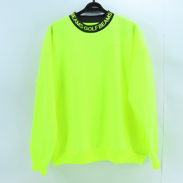 実際に弊社で買取させて頂いたBEAMS GOLF ORANGE LABEL/ビームスゴルフオレンジレーベル 襟ロゴ 裏フリース プルオーバーシャツ 82-13-0014-444/XL