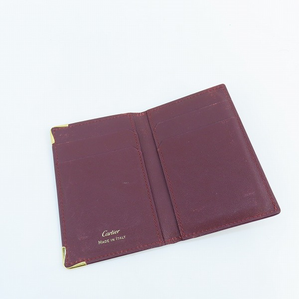 実際に弊社で買取させて頂いたCartier/カルティエ マストライン レザー名刺入れ/カードケースの画像 3枚目