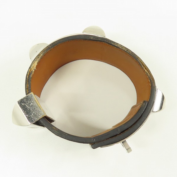 実際に弊社で買取させて頂いたHERMES/エルメス コリエドシアン シルバー金具 ボックスカーフ □R刻印の画像 5枚目