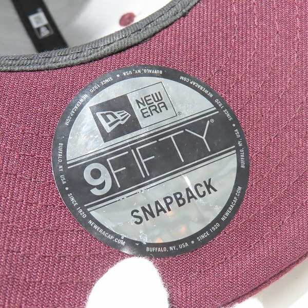 実際に弊社で買取させて頂いたF.C.R.B.×NEWERA/FCレアルブリストル×ニューエラ BRISTOL EMBLEM LOGO 6panel Cap キャップ ワインレッドの画像 7枚目