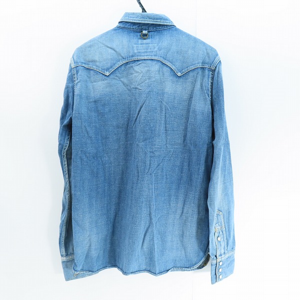実際に弊社で買取させて頂いたLee × mastermind JAPAN/リー × マスターマインド 袖スカル刺繍/スカルボタン ウエスタンシャツ 95882/Lの画像 1枚目
